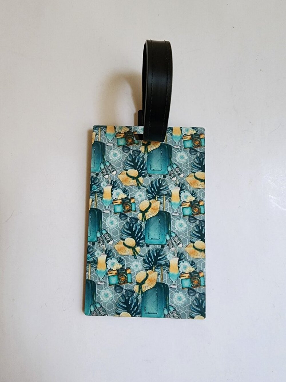 Multicolor vacation Print Luggage Tag, Bag Label, Travel Identifier